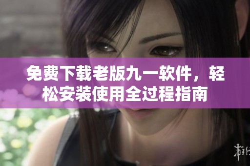 免费下载老版九一软件，轻松安装使用全过程指南