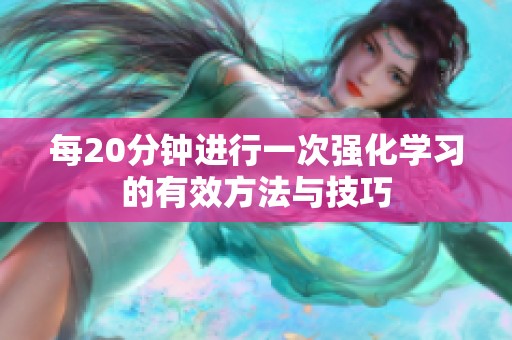 每20分钟进行一次强化学习的有效方法与技巧