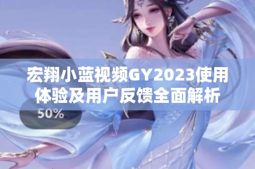 宏翔小蓝视频GY2023使用体验及用户反馈全面解析