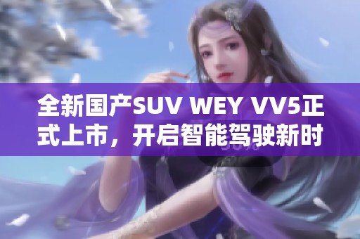 全新国产SUV WEY VV5正式上市，开启智能驾驶新时代