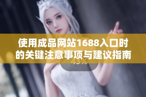 使用成品网站1688入口时的关键注意事项与建议指南