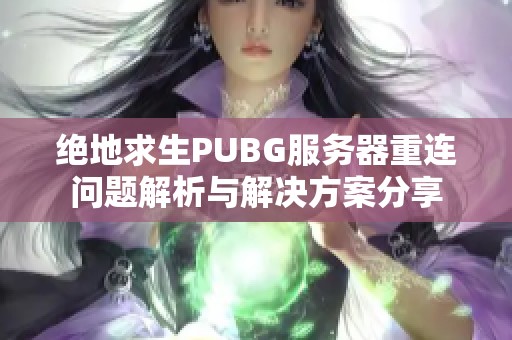 绝地求生PUBG服务器重连问题解析与解决方案分享
