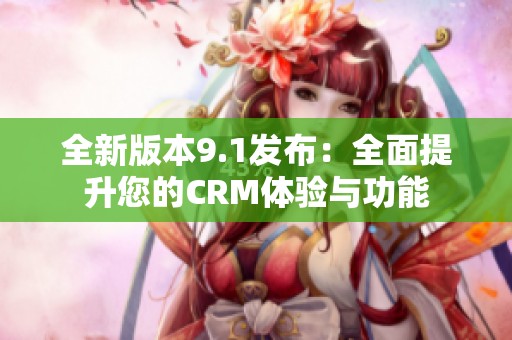 全新版本9.1发布：全面提升您的CRM体验与功能