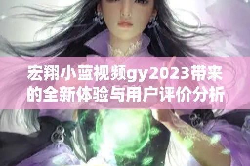 宏翔小蓝视频gy2023带来的全新体验与用户评价分析