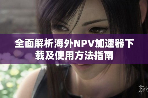 全面解析海外NPV加速器下载及使用方法指南