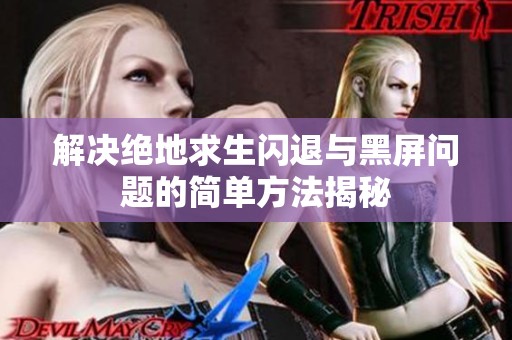 解决绝地求生闪退与黑屏问题的简单方法揭秘