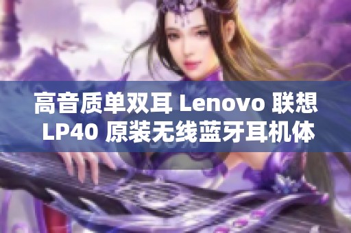 高音质单双耳 Lenovo 联想 LP40 原装无线蓝牙耳机体验分享