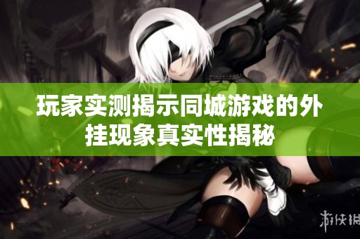 玩家实测揭示同城游戏的外挂现象真实性揭秘