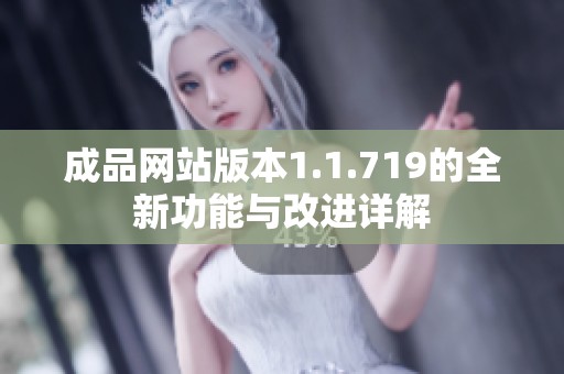 成品网站版本1.1.719的全新功能与改进详解