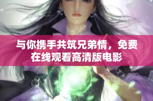 与你携手共筑兄弟情，免费在线观看高清版电影